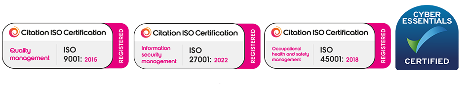 ProTrainings hold the ISO Accreditations for quality, security and health and safety management